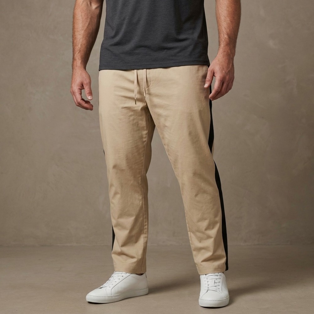 GOOD COUNSEL Mens Jogger Pants 54 Beige Cotton Spandex Athleisure Streetwear